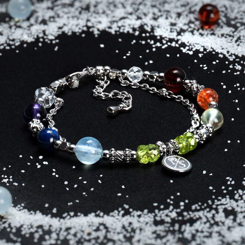 2026 RxS Star Chakra Crystal Bracelet Collaboration Gift Box D23005 - สร้อยข้อมือ - คริสตัล หลากหลายสี