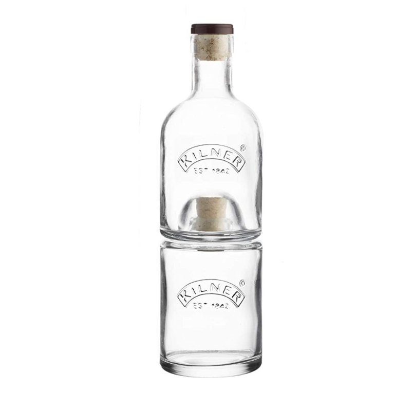 KILNER stackable glass bottle set 680ml - Other - Glass Transparent