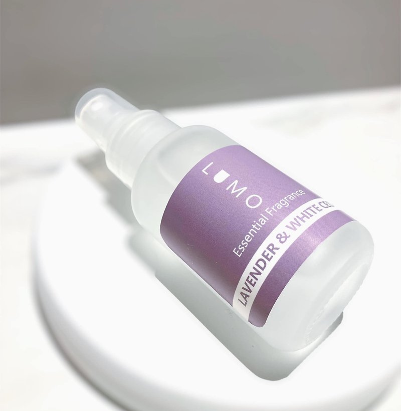 Lavender & White Cedar Essential Fragrance Mist 50ml - Fragrances - Glass Purple