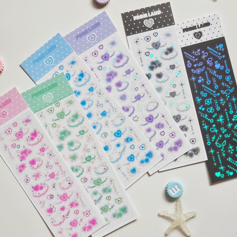 Angel Heart korea stickers pack - 貼紙 - 其他材質 多色