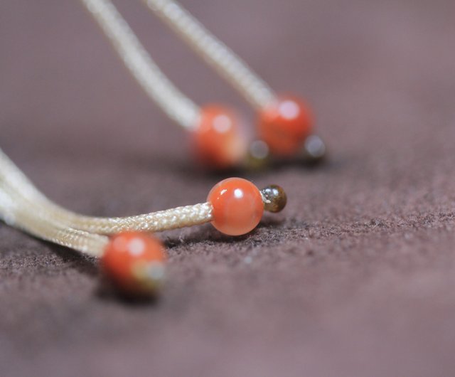 和田玉碧玉ペンダントと琥珀蜜蜡ビーズネックレス