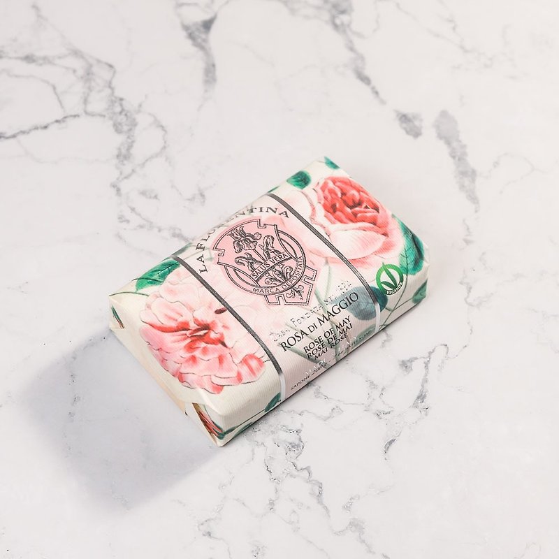 【快速出貨】義大利手工香氛皂 200g-五月玫瑰 - 肥皂/手工皂 - 其他材質 粉紅色