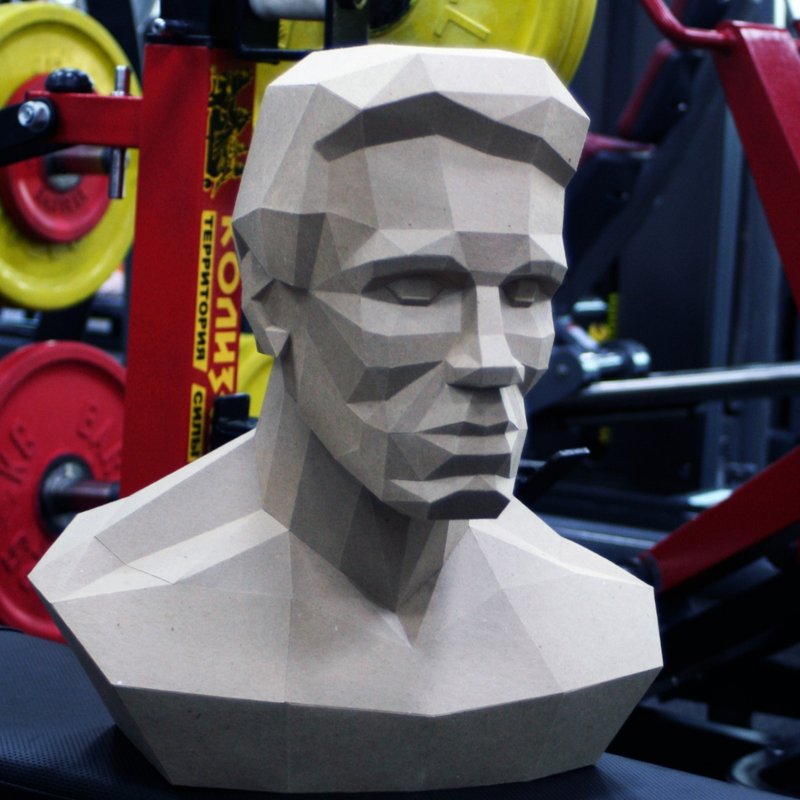 Arnold Head Papercraft, Pdf, Gurko, Pepakura, Template, 3D Origami - 手工藝教學/工具書 - 其他材質 