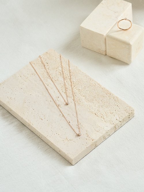 CHUREÈ JEWELRY | AURA柔光項鍊 | 18K金 鑽石輕珠寶