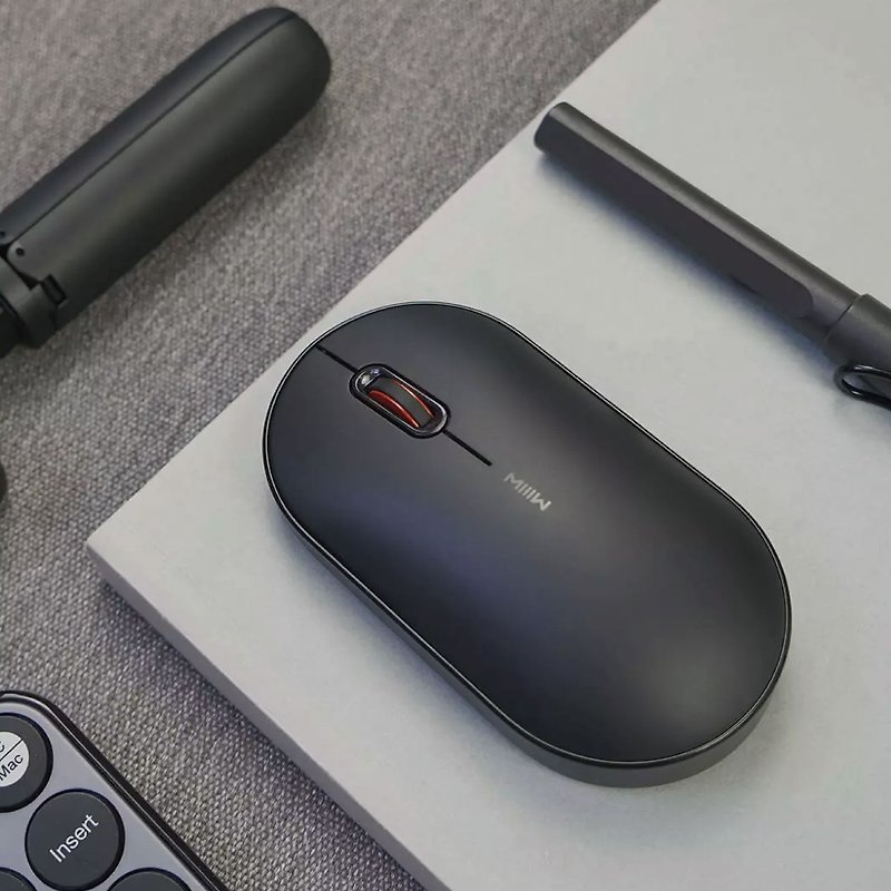 [Miwu] Bluetooth Dual Mode Mouse Lite | Taiwan Exclusive Edition | Dual Mode Switching - Computer Accessories - Other Materials Black