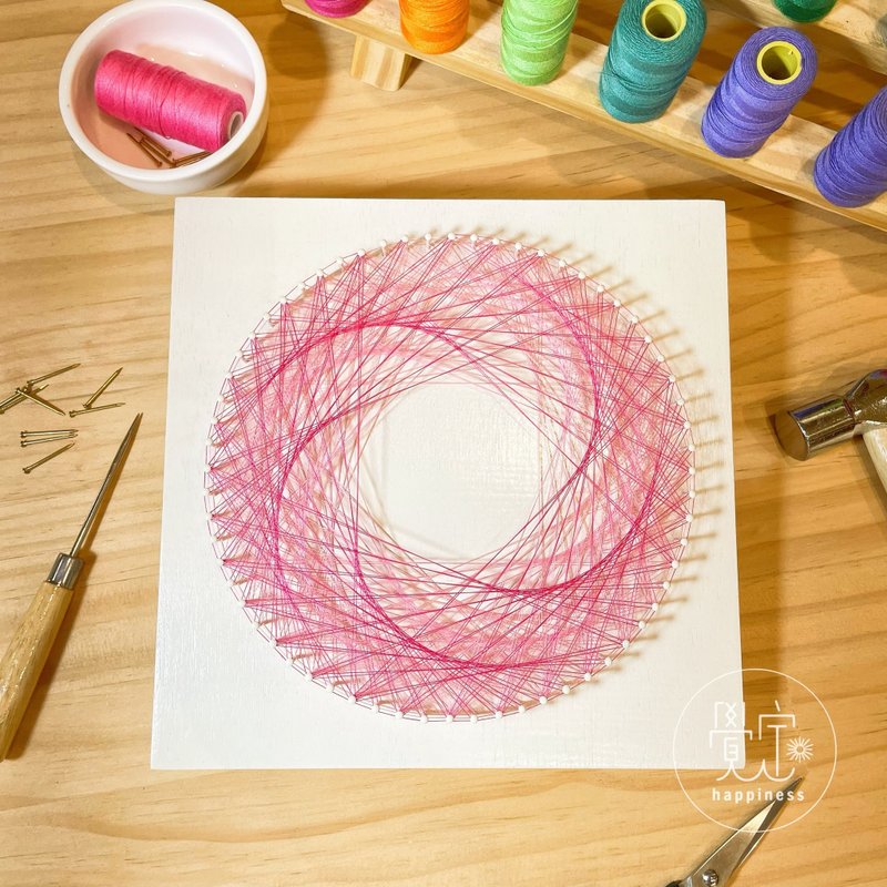 Stringart 藝術作品 - 擺飾/家飾品 - 其他材質 多色