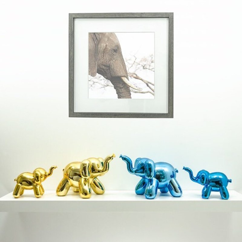 NEW【Texture Decoration】Made by humans Glittering Baby Elephant Shaped Piggy Bank-5 Colors - Coin Banks - Porcelain Multicolor