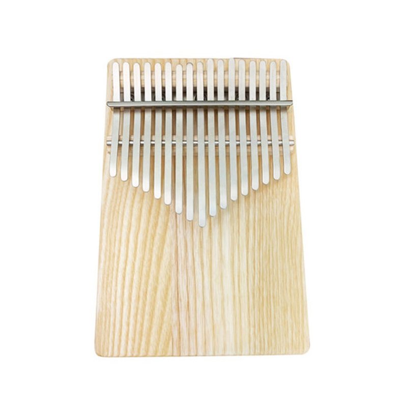 MIT ASH Double-side Board-type Kalimba / Thumb Piano with 34 silver keys - กีตาร์เครื่องดนตรี - ไม้ สีเหลือง