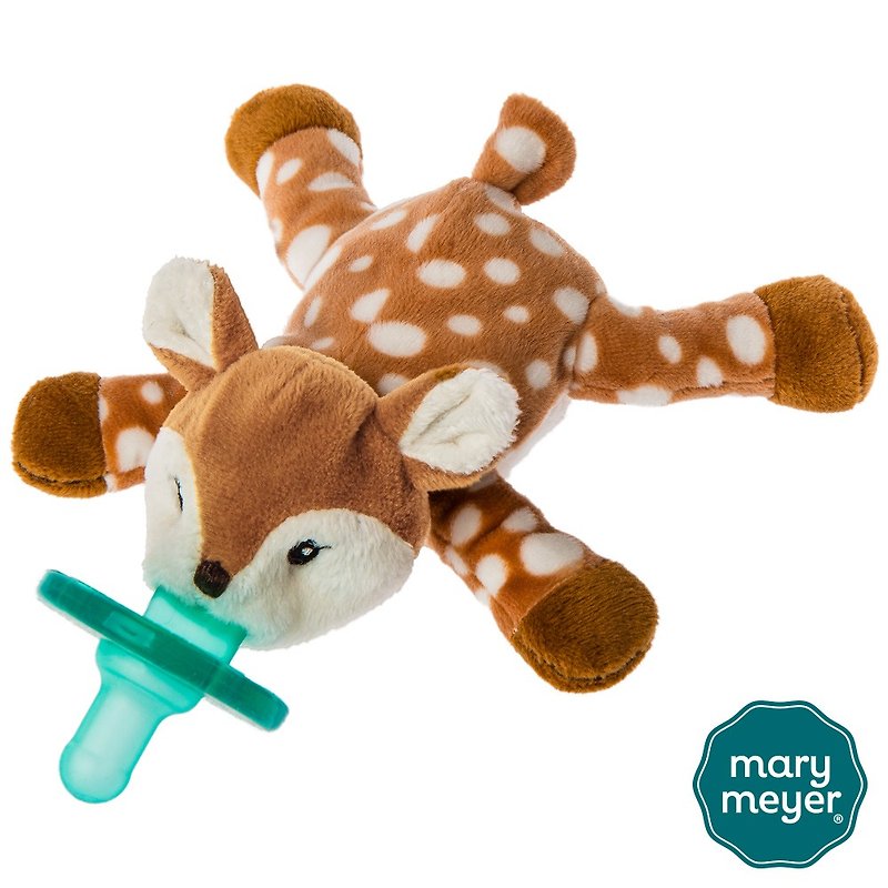 Fast shipping【MaryMeyer】 pacifier pacifier-sika deer (new drum packaging) - ของเล่นเด็ก - ผ้าฝ้าย/ผ้าลินิน สีนำ้ตาล