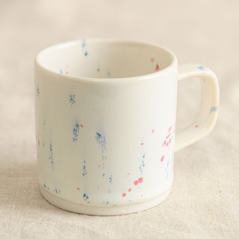 Rice Grain Smudged-Cup - แก้วมัค/แก้วกาแฟ - เครื่องลายคราม 