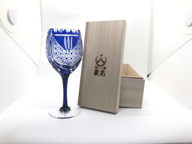 馬銜と蹄鉄ワイングラス - 酒杯/酒器 - 玻璃 藍色