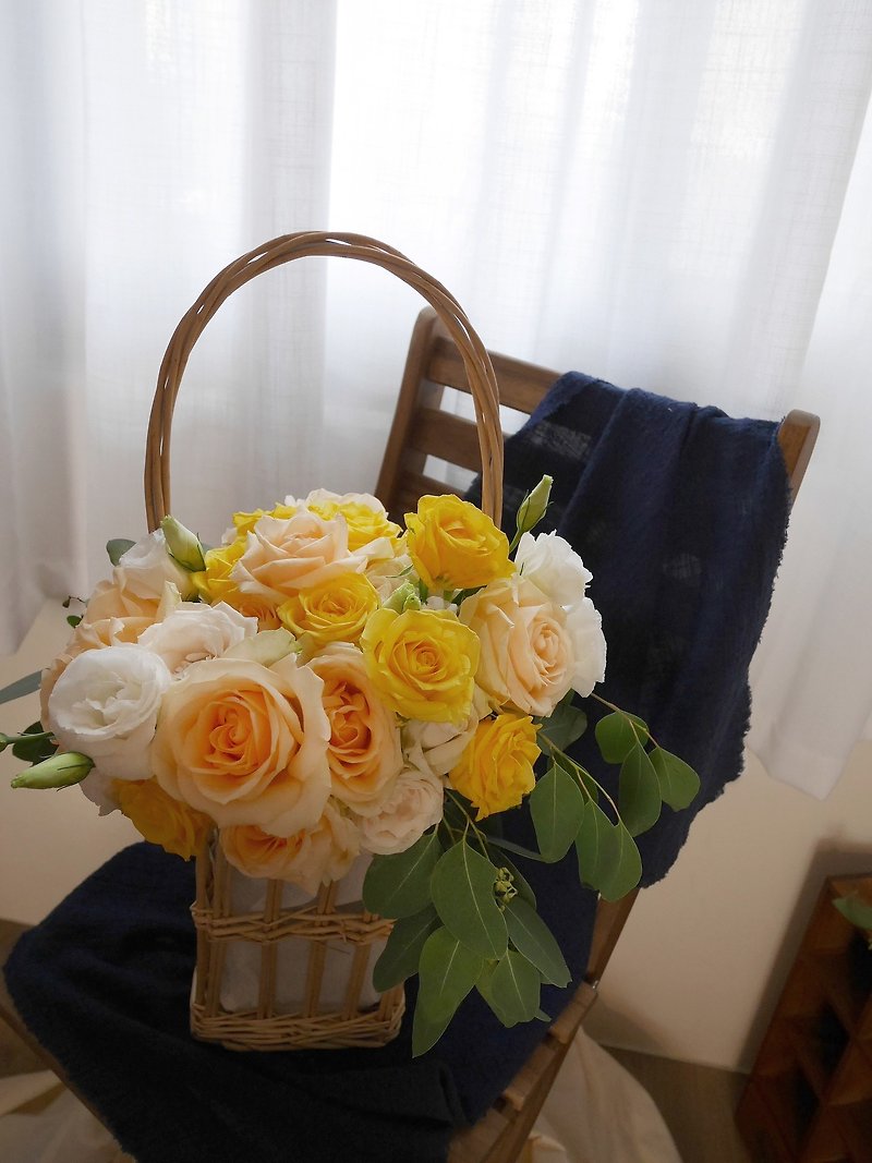 Natural Fresh Breeze Korean Handmade Flower Basket Opening Ceremony - Square - Plants - Plants & Flowers 