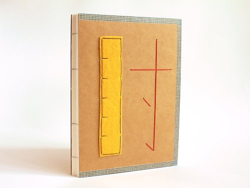 Nestled Ellipsis Handmade A5 Notebook - A Ruler of Time (尺寸)