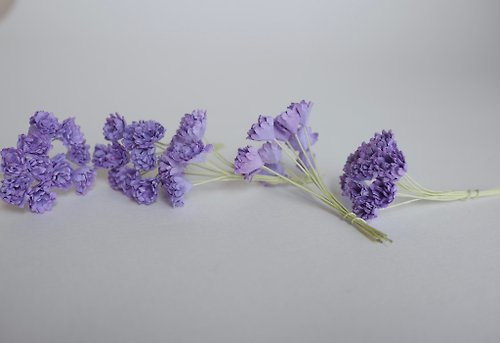 makemefrompaper Paper Flower, DIY 100 pieces gypsophila, 100 pieces, size 1 cm. purple color