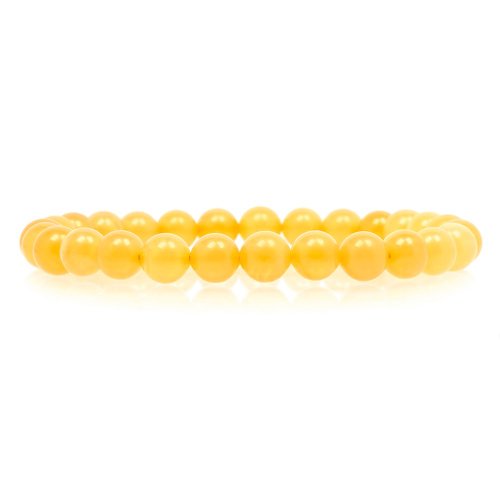 正佳珠寶 Gemsrich Jewelry 【正佳珠寶】蜜蠟琥珀 頂級白金滿蜜 6.8-7.2mm 蜜蠟手珠