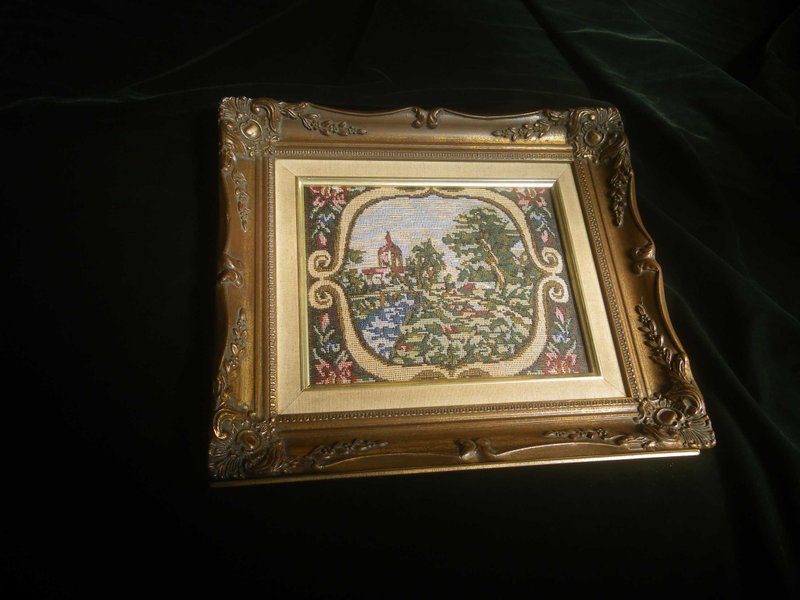 【老時光 OLD-TIME】早期歐洲布面景緻掛飾掛畫(非印刷品) - 擺飾/家飾品 - 其他材質 多色