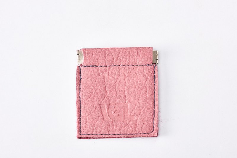 Vegan Pig Contrast Coin Purse - กระเป๋าใส่เหรียญ - พืช/ดอกไม้ หลากหลายสี