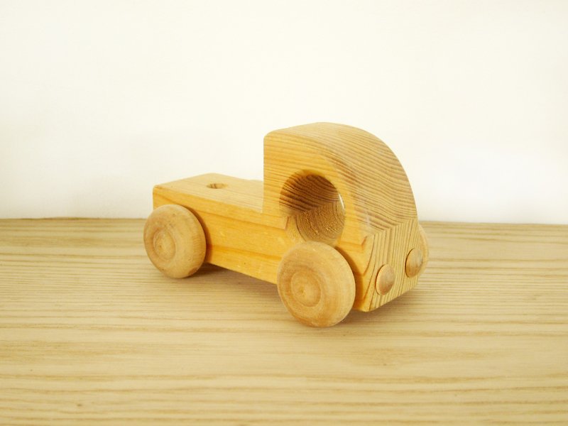 Finnish wood as a trolley car - ของเล่นเด็ก - ไม้ สีนำ้ตาล