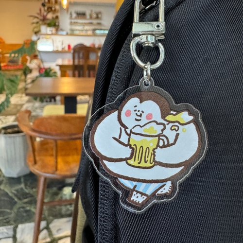 アクリルペンダントキーホルダー - ビールおじさん - ショップ