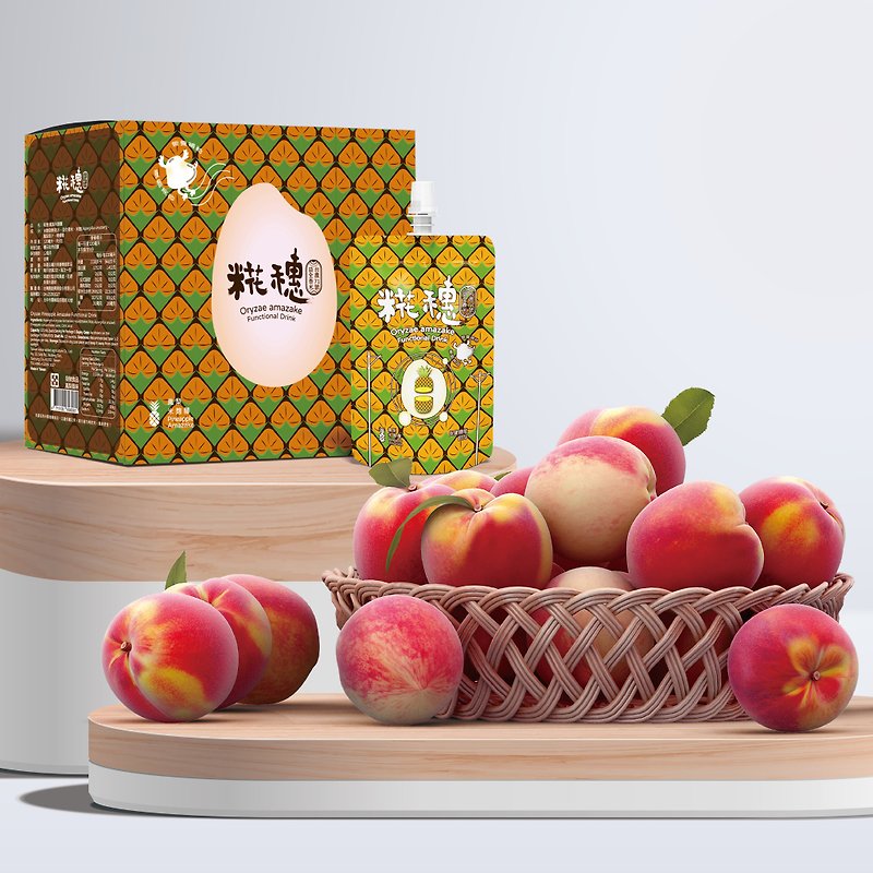 【Pinkoi 獨家禮盒】台灣農創_水蜜桃兩大禮盒  季節限定 - 水果乾 - 其他材質 