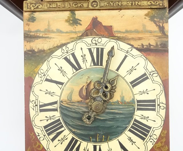 アンティーク オランダ製 WUBA 掛時計 装飾時計 柱時計165cm奥行 ...