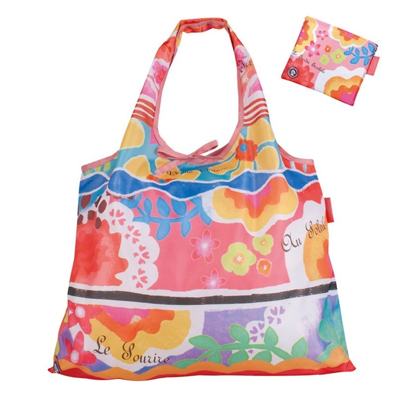 日本 Prairie Dog 設計包/環保袋/購物袋/手提袋 - 綻放 - 側背包/斜背包 - 塑膠 多色