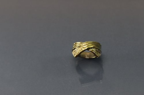 Maple jewelry design 質感系列-緞帶設計黃銅戒