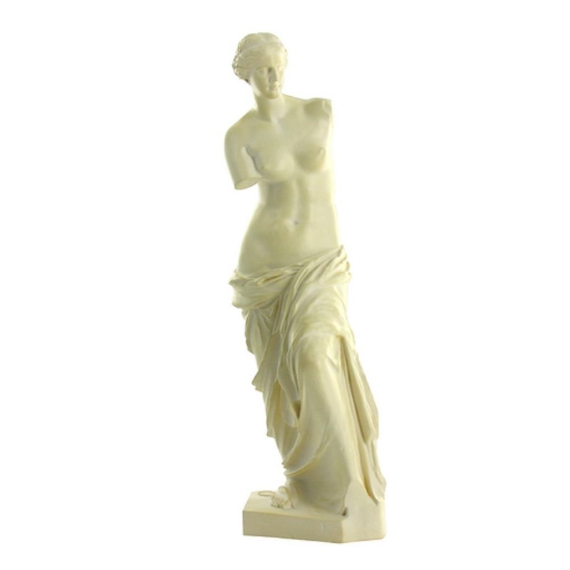 Statue of the goddess Venus at the Louvre, France - ของวางตกแต่ง - เรซิน ขาว