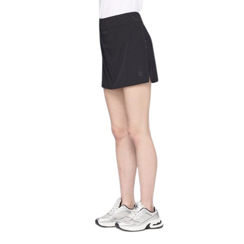 【Wildland 荒野】彈性透氣抗UV假兩件短裙 女 0B31387 - 女短褲/五分褲 - 聚酯纖維 黑色