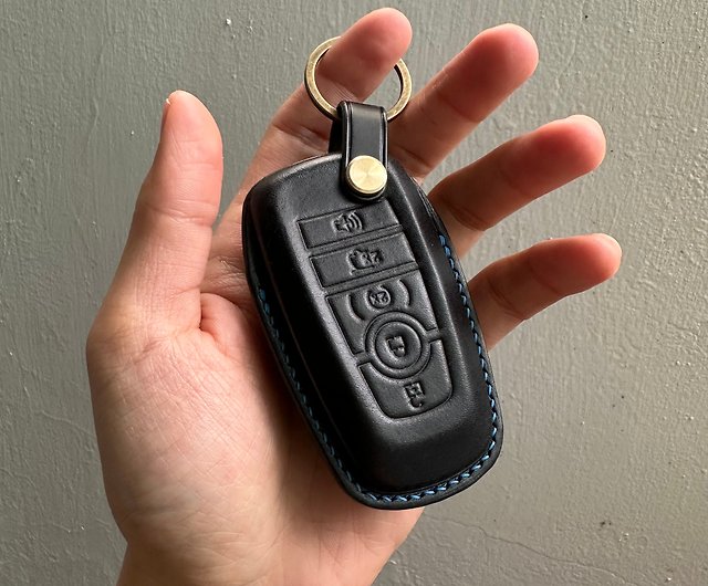  Leather Car Key Fob Cover, Key Case for Keychain Car
