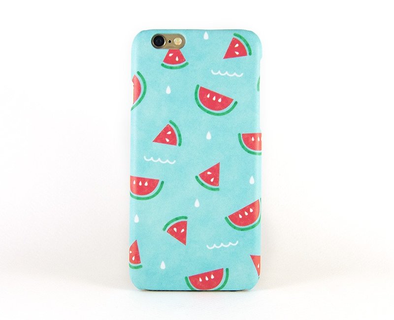 Watermelon iPhone case 手機殼 เคสแตงโม - Phone Cases - Plastic Red