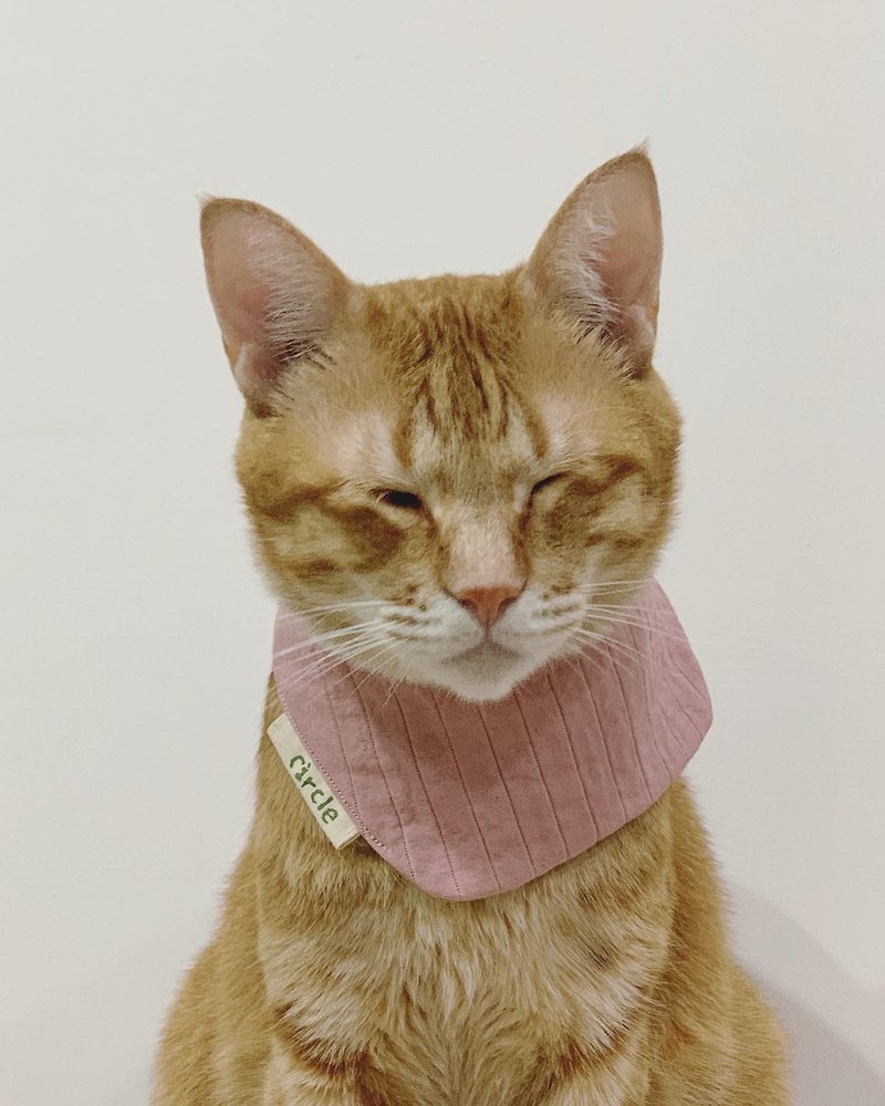 What kind of scarf on toast-【Sneak a bite of marshmallow powder】 - Collars & Leashes - Cotton & Hemp Pink