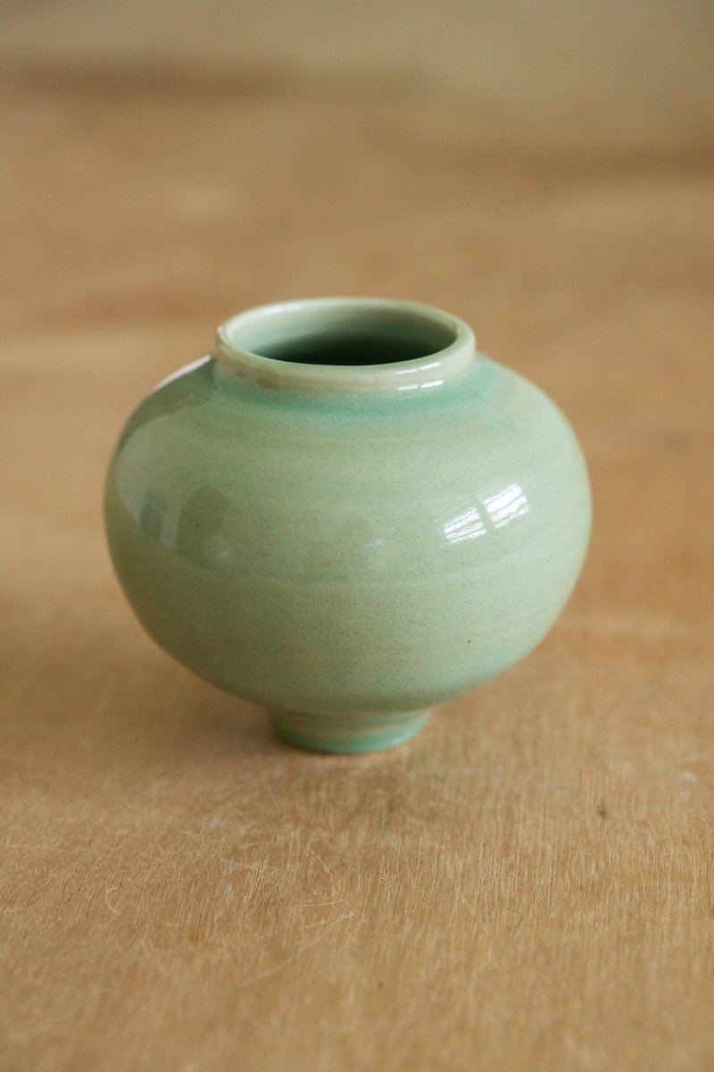 Celadon Moon Jar - Pottery & Ceramics - Porcelain Green