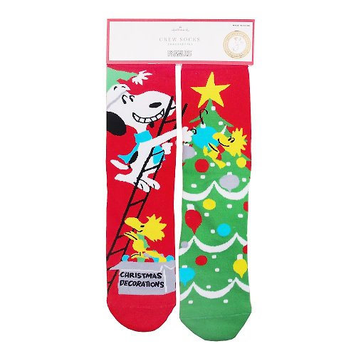 205剪刀石頭紙 Snoopy聖誕襪-史努比佈置聖誕樹【Hallmark-Peanuts聖誕節禮品】