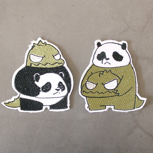 Kai3studio Iron patch Switch Panda set 2 pcs: Gardon&Gonda