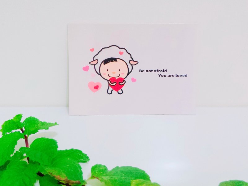 小羊明信片 | Be not afraid, you are loved - 卡片/明信片 - 紙 
