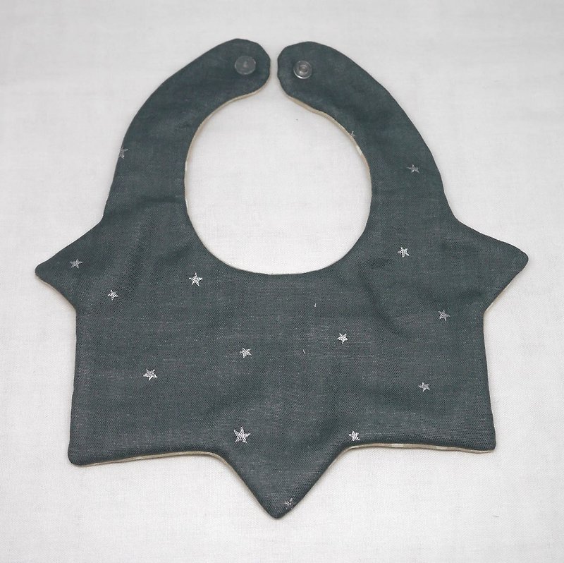 Japanese Handmade 8-layer-gauze Baby Bib - Bibs - Cotton & Hemp Gray
