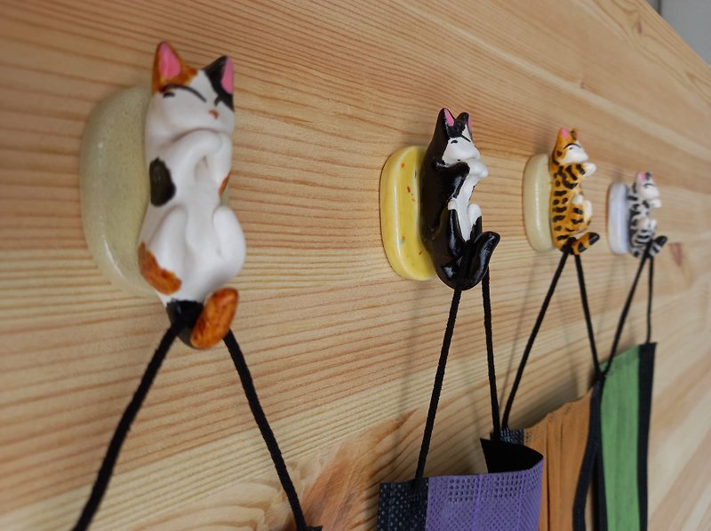 Cat Mask Hook-Breed Cat Series - กล่องเก็บของ - ดินเผา 
