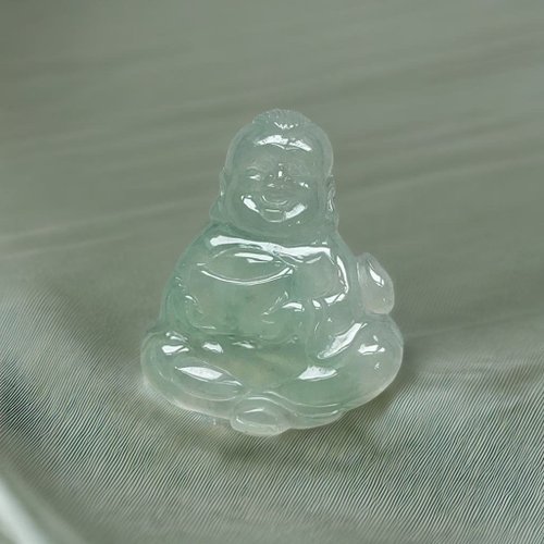 瓔珞珠寶盒 E.L.Jewelry Box 冰綠翡翠送財童子 | 天然緬甸玉翡翠A貨