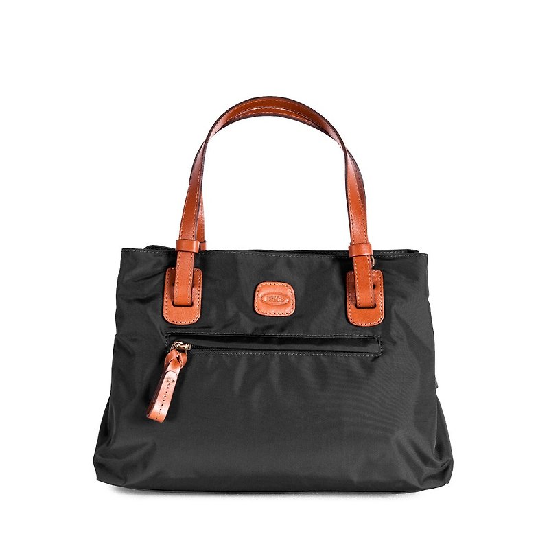 【BRIC' S】X collection small size multi-layer storage shoulder / side bag black - กระเป๋าแมสเซนเจอร์ - วัสดุอื่นๆ สีดำ