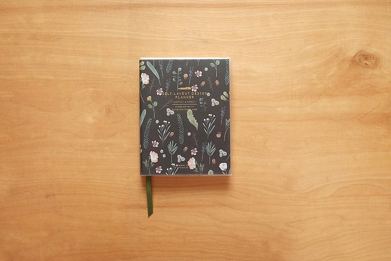 SELF-LAYOUT DESIGN PLANNER : Herbarium - Notebooks & Journals - Paper Black