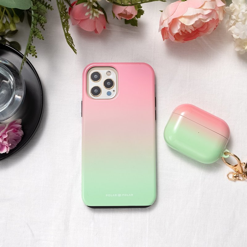 Watermelon Pastel | iPhone MagSafe Phone Case - Phone Cases - Plastic Pink