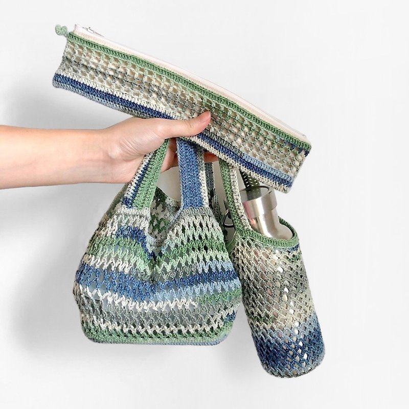 Goody bag- 環保提袋組合 _ 山嵐 - 其他 - 羊毛 藍色
