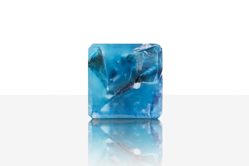 Tesseract Soap-Fresh Ocean/Blue - ครีมอาบน้ำ - วัสดุอื่นๆ สีน้ำเงิน