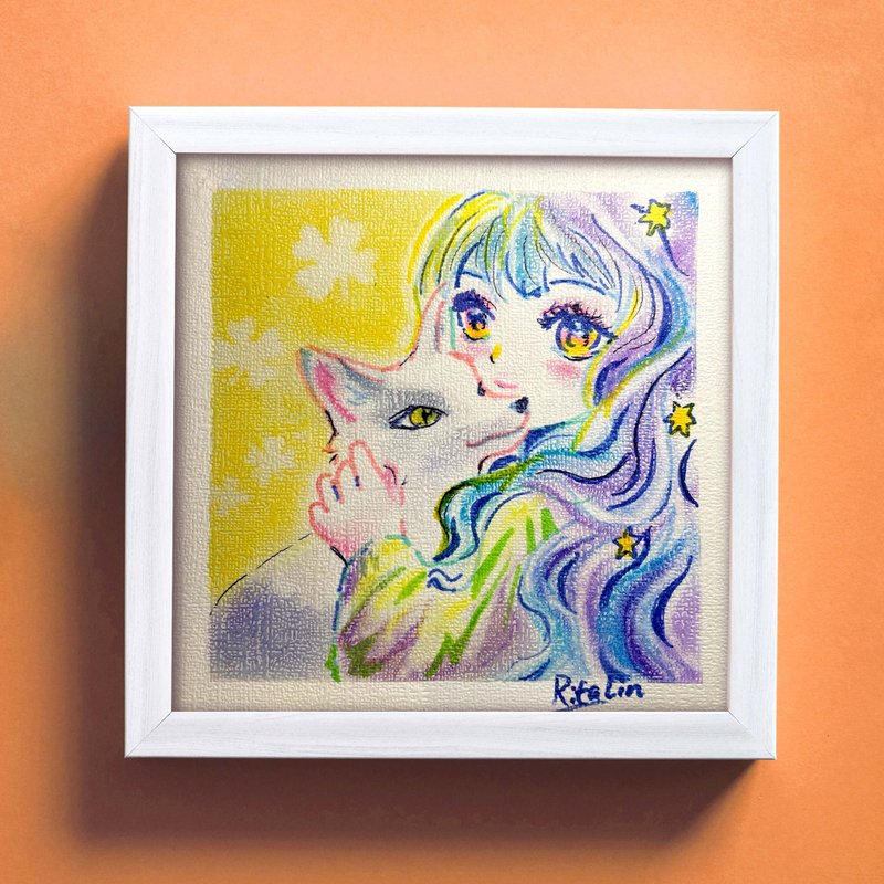 Pastel Drawing | 18cm Framed | My Dear Fox - Posters - Paper 