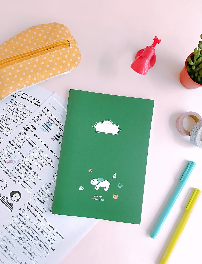 迪夢奇 Debug 學習本 [彩色款/北極熊] - 筆記本/手帳 - 紙 綠色