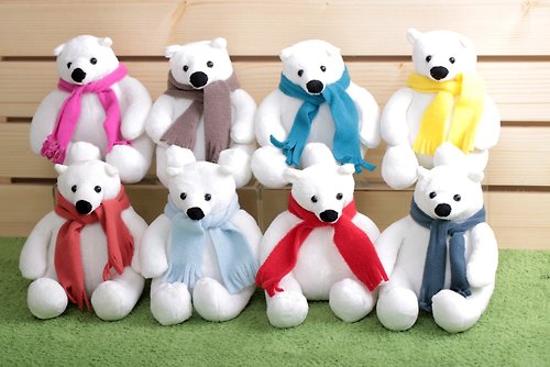 Ecomax Taiwan 北極熊玩偶【寶特瓶回收環保纖維織品】