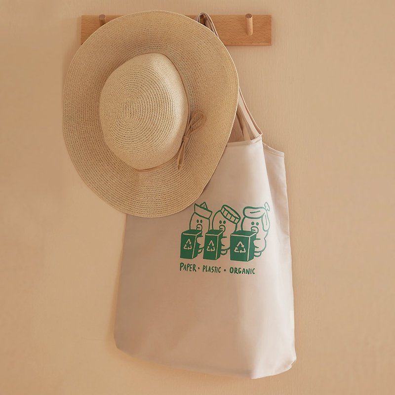 LINE FRIENDS | Sally eco-friendly shopping bag - Other - Nylon Khaki