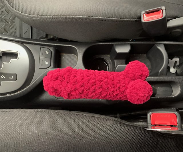Car Shift Knob red & HandBrake Cover Penis, handmade cute car accessories - Shop  FunCrochetPattern Other - Pinkoi