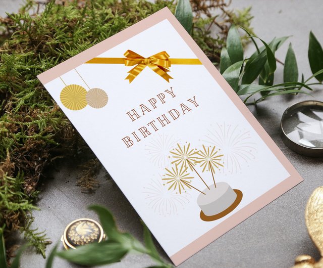 5x7 Instant Download Jpg Png PDF Print at Home Birthday Card 